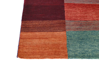 Handknuten Gabbeh Oriental rug by Orientmattor, 229x168 cm, featuring traditional geometric patterns and rich, natural colors.