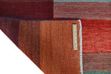 Orientmattor Gabbeh handmade woven rug, 229 x 168 cm, traditional Oriental style with intricate patterns and warm colors.