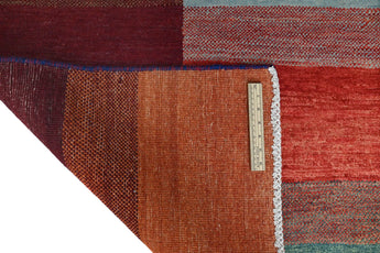Orientmattor Gabbeh handmade woven rug, 229 x 168 cm, traditional Oriental style with intricate patterns and warm colors.