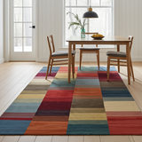 Handknuten Gabbeh Oriental rug by Orientmattor, 229x168 cm with intricate traditional patterns and vibrant colors.