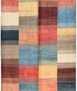 Orientmattor Gabbeh handwoven rug, 237x172 cm, featuring traditional Oriental design and vibrant colors.