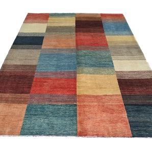 Orientmattor Gabbeh handwoven rug, 237x172 cm, featuring traditional oriental design and vibrant colors.