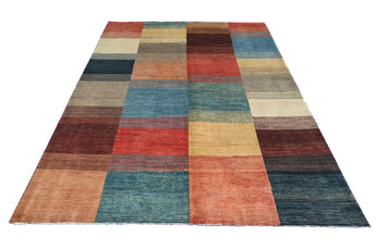 Orientmattor Gabbeh handwoven rug, 237x172 cm, featuring traditional oriental design and vibrant colors.