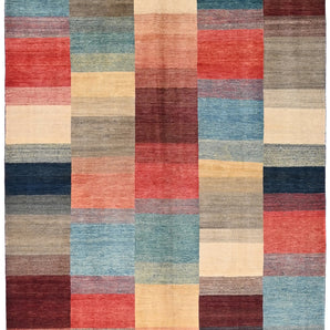 Handwoven Gabbeh Oriental rug by Orientmattor, 290x200 cm with intricate patterns and rich colors, model 65285.