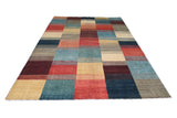 Orientmattor Gabbeh handwoven rug, 290x200 cm, with traditional Oriental design and vibrant colors in detailed close-up image.