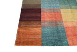 Orientmattor Gabbeh handknuten matta, oriental rug in natural colors, 296 x 194 cm, detailed woven design.