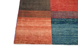 Handknuten Gabbeh Oriental rug in beige and brown, measuring 296 x 202 cm, by Orientmattor, showcasing traditional woven patterns.