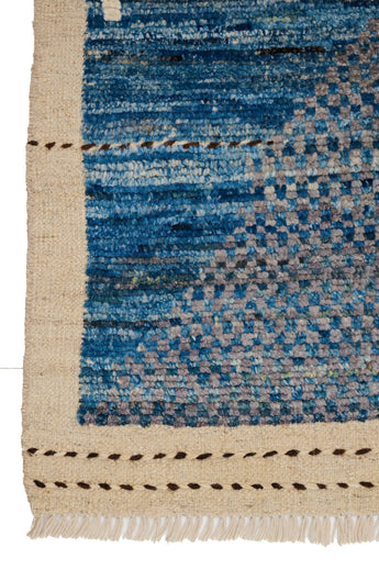 Handknuten Gabbeh Moracco No.65987 rug by Orientmattor, featuring traditional Moroccan-inspired design with vibrant colors and intricate patterns.