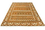 Handwoven Moracco Oriental Gabbeh rug by Orientmattor, 238x175 cm with intricate traditional patterns and rich colors.