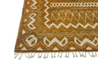 Handknuten Moracco Oriental Gabbeh rug from Orientmattor, 238x175 cm, featuring traditional geometric patterns.