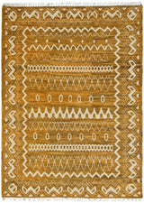 Handwoven Moracco Oriental Gabbeh rug by Orientmattor, 238x175 cm, featuring traditional patterns and rich textures.