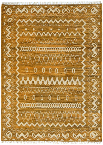 Handwoven Moracco Oriental Gabbeh rug by Orientmattor, 238x175 cm, featuring traditional patterns and rich textures.