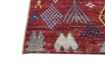 Handknuten Moracco Oriental Gabbeh rug, 283 x 203 cm, with intricate patterns and warm colors, from Orientmattor.