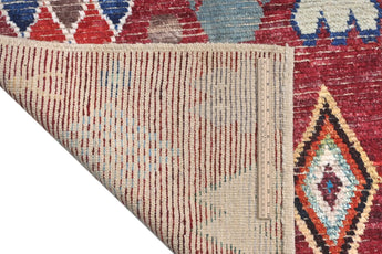 Handwoven Moracco Oriental Gabbeh rug by Orientmattor, 283 x 203 cm with intricate traditional patterns.