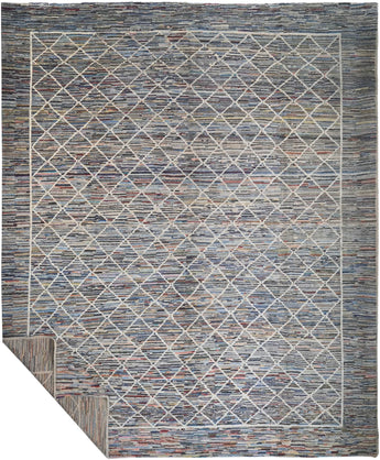 Handknuten Moracco Oriental Gabbeh rug by Orientmattor, 292 x 257 cm, featuring traditional patterns and rich colors.