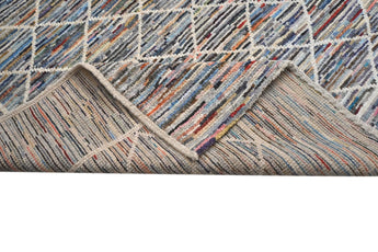 Handwoven Moracco Oriental Gabbeh rug by Orientmattor, 292 x 257 cm with intricate traditional patterns.