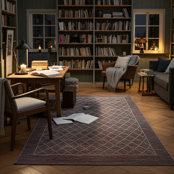 Orientmattor Gabbeh Moracco oriental handwoven rug, 292 x 257 cm with intricate traditional patterns.