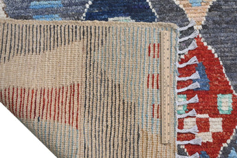 Handknuten Moracco Oriental Gabbeh rug in 294x260 cm with intricate patterns, crafted by Orientmattor.