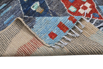 Handknuten Moracco Oriental Gabbeh rug from Orientmattor, 294x260 cm with intricate traditional patterns.