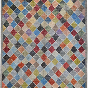 Handwoven Moracco Oriental Gabbeh rug, 295x250cm, with intricate traditional patterns from Orientmattor.