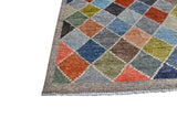 Handwoven Moracco Oriental Gabbeh rug by Orientmattor, 295x250 cm with intricate patterns and rich colors.