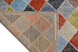 Handknuten Gabbeh Moracco Oriental rug, 295x250 cm, with intricate patterns and vibrant colors, by Orientmattor.