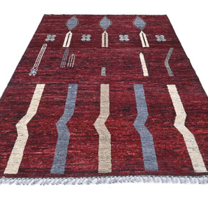 Handknuten Moracco Oriental Gabbeh rug from Orientmattor, 296x208 cm, showcasing intricate patterns and vibrant colors.