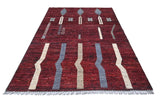 Handknuten Moracco Oriental Gabbeh rug from Orientmattor, 296x208 cm, showcasing intricate patterns and vibrant colors.