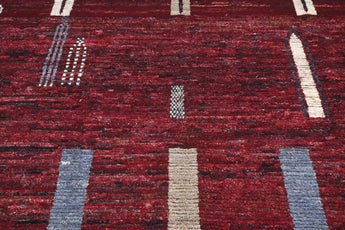 Handknuten Moracco Oriental Gabbeh rug, 296x208 cm, with intricate traditional patterns and rich colors, by Orientmattor.