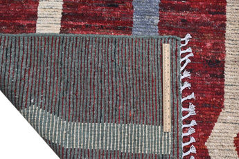 Orientmattor Moroccan Gabbeh handwoven rug, 296x208 cm, featuring traditional oriental patterns and rich textures.