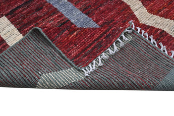 Handknuten Gabbeh Moracco Oriental rug, 296x208 cm, with intricate patterns and warm colors, from Orientmattor.