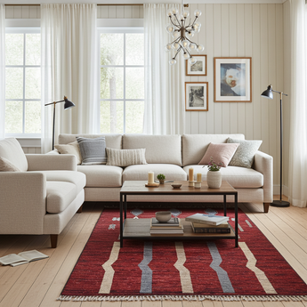 Handknuten Moracco Oriental Gabbeh rug from Orientmattor, 296x208 cm, featuring traditional geometric patterns and warm colors.