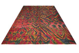 Orientmattor Gabbeh Moracco Oriental handwoven rug, 296 x 252 cm, with intricate patterns in warm tones.