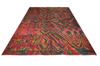 Orientmattor Gabbeh Moracco Oriental handwoven rug, 296 x 252 cm, with intricate patterns in warm tones.