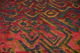 Orientmattor Gabbeh Moroccan Oriental handwoven rug, 296x252 cm with intricate patterns and rich colors.