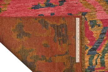 Handwoven Moracco Oriental Gabbeh rug by Orientmattor, 296 x 252 cm, showcasing intricate patterns and rich textures.