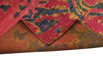 Handwoven Moracco Oriental Gabbeh rug by Orientmattor, 296 x 252 cm, featuring traditional geometric patterns and rich colors.