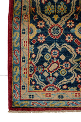 Handwoven Ziegler Kelim rug with intricate geometric patterns in neutral tones, crafted by Orientmattor.