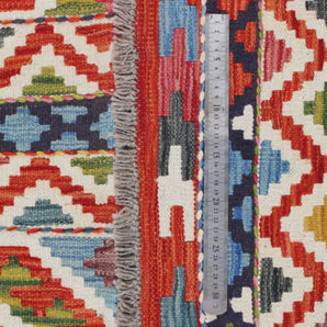 Handwoven Kelim-Chobi Oriental rug by Orientmattor, 190x144 cm, showcasing intricate patterns and rich colors.