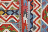 Handwoven Kelim-Chobi Oriental rug by Orientmattor, 190x144 cm, showcasing intricate patterns and rich colors.