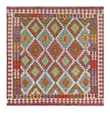 Handvävd Matta Kelim-Chobi Oriental 198 x 200 cm Nr. 65662 - Orientmattor