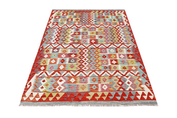 Handwoven Kelim-Chobi Oriental rug by Orientmattor, 199x149 cm with intricate traditional patterns.