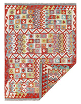 Handwoven Kelim-Chobi Oriental rug by Orientmattor, 199x149 cm with intricate patterns and rich colors.