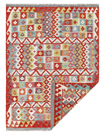 Handwoven Kelim-Chobi Oriental rug by Orientmattor, 199x149 cm with intricate patterns and rich colors.