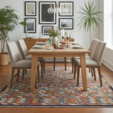 Handwoven Kelim Chobi Oriental rug by Orientmattor, 228x173 cm, featuring traditional geometric patterns and rich earthy tones.