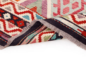 Handwoven Kelim-Chobi Oriental rug by Orientmattor, 240x173 cm with intricate patterns and rich colors.