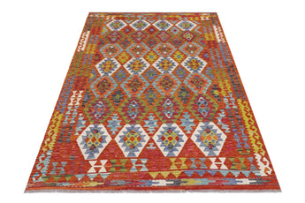 Handvävd Matta Kelim-Chobi Oriental 242 x 170 cm Nr. 65663 - Orientmattor