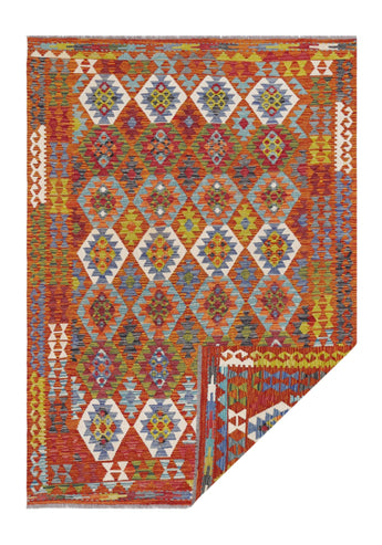 Handvävd Matta Kelim-Chobi Oriental 242 x 170 cm Nr. 65663 - Orientmattor