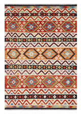 Handwoven Kelim Chobi Oriental rug, 243x169 cm, with intricate traditional patterns from Orientmattor.