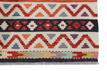 Handwoven Kelim-Chobi Oriental rug by Orientmattor, 243 x 169 cm, featuring intricate patterns and rich earthy tones.